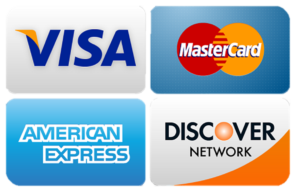 We accept credit cards
