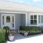 James Hardie horizontal lap siding, front entry door, and window installation in South Florida.